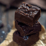 Super simple double chocolate fudge recipe! This is perfect for a treat tray or for a creamy treat at home.