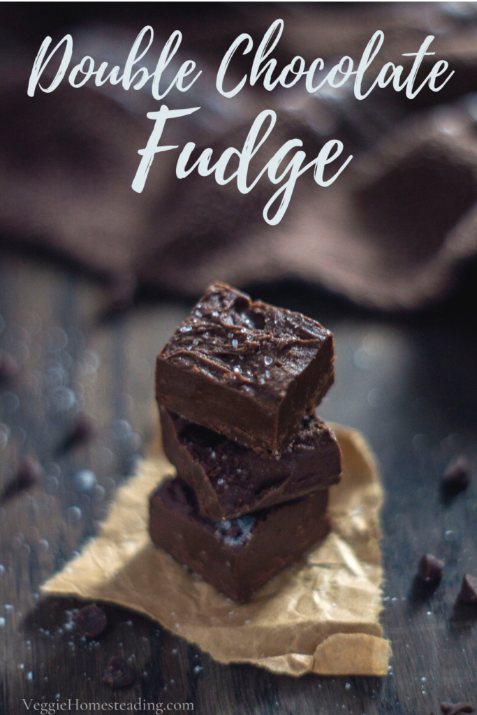 Delicious Double Chocolate Fudge for your holiday tray or special treat 