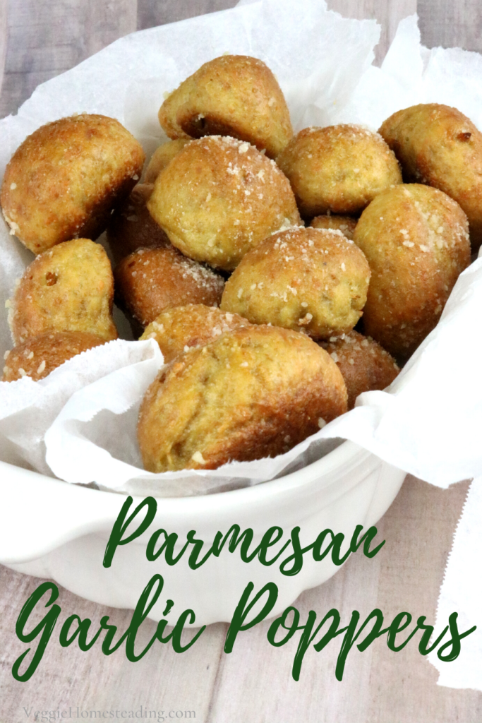 Low Carb Parmesan Garlic Poppers. A snack you won't know is low carb when all of the flavors meld together to make a delicious, savory treat!