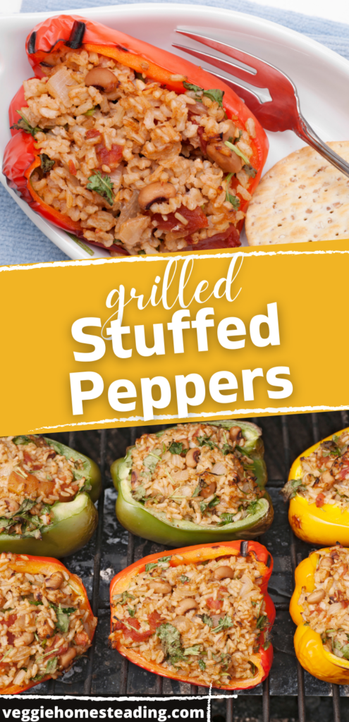 Grilled Stuffed Peppers - Veggie Homesteading