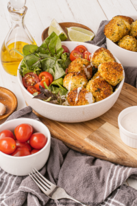 This recipe for falafel bowls is a flavorful and healthy vegetarian meal option.