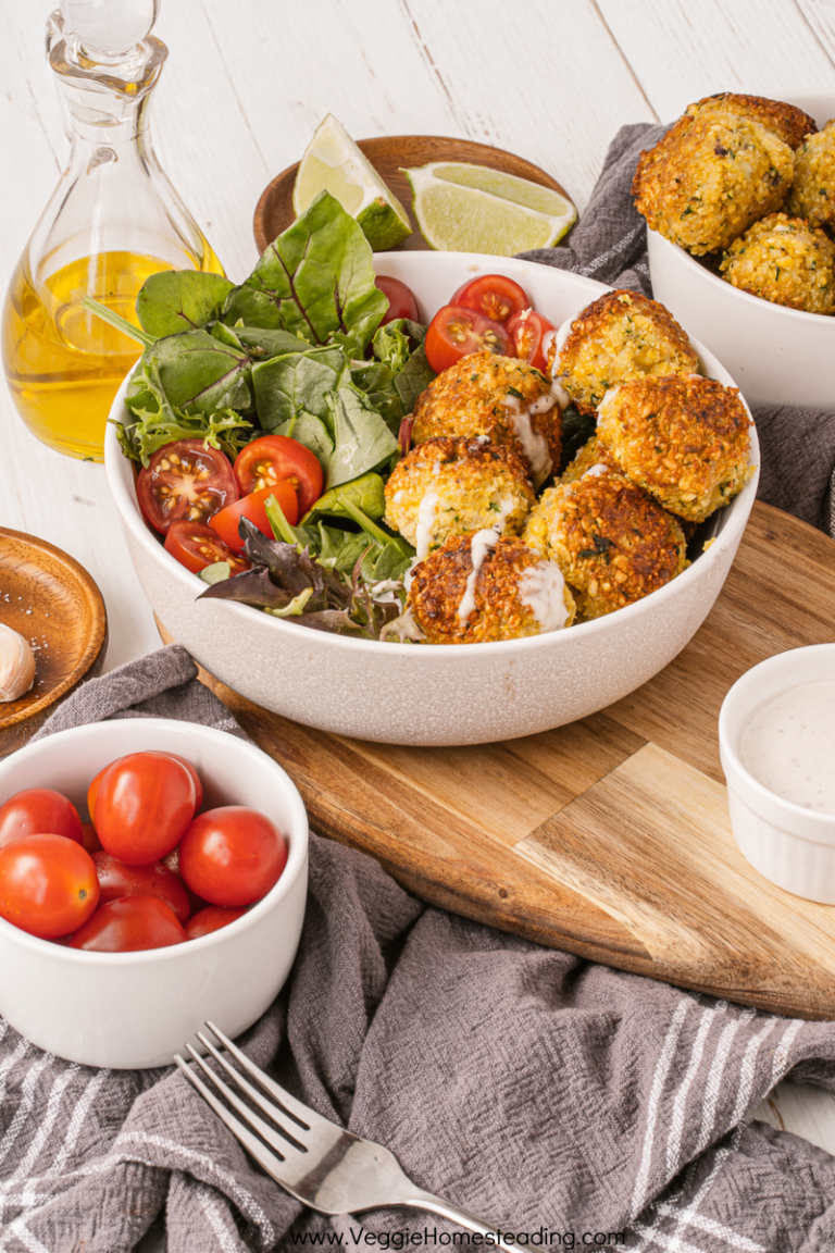 This recipe for falafel bowls is a flavorful and healthy vegetarian meal option.